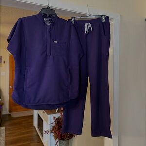 Figs Scrub Set- Purple Jam